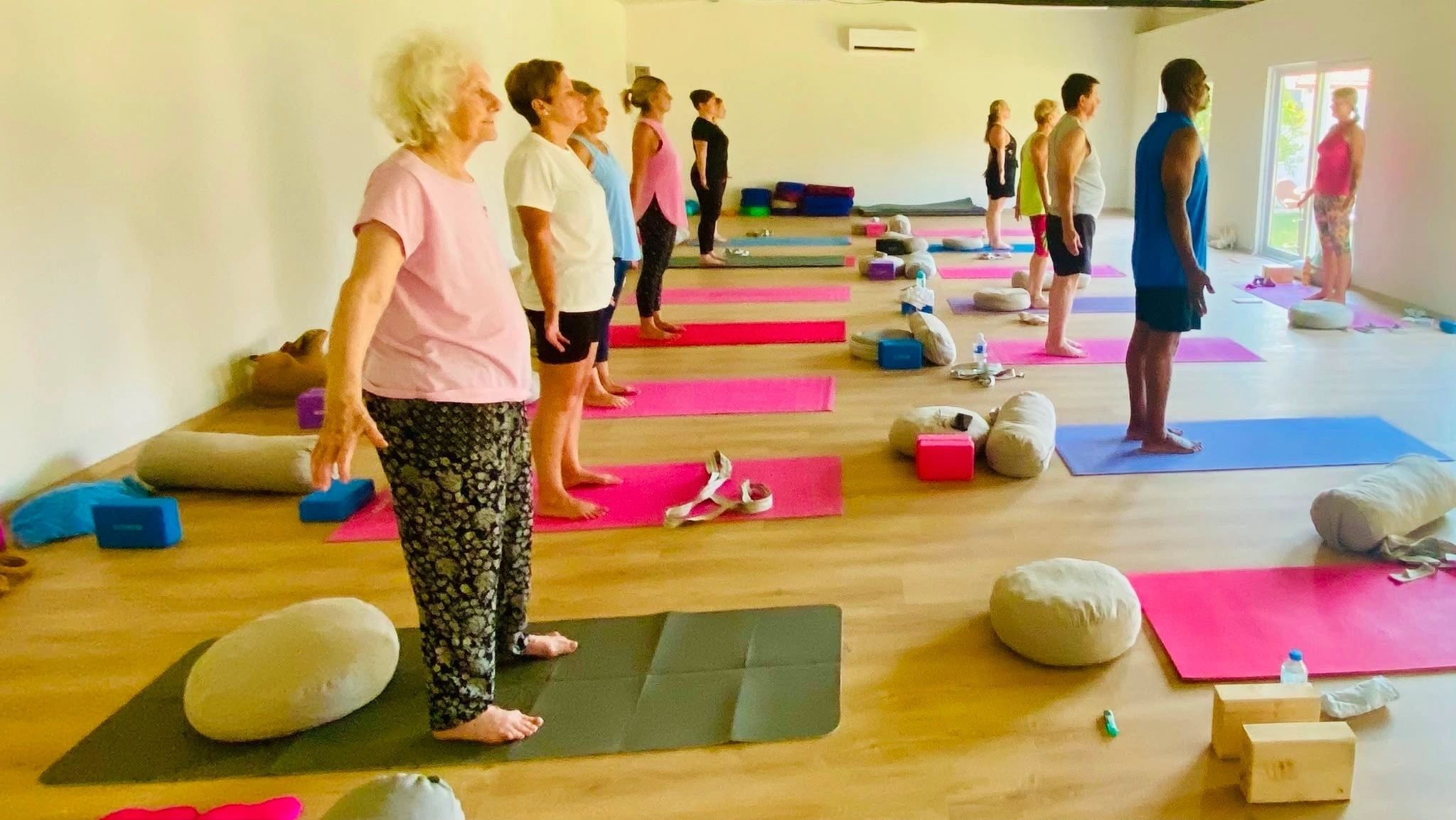 Pilates retreat activity